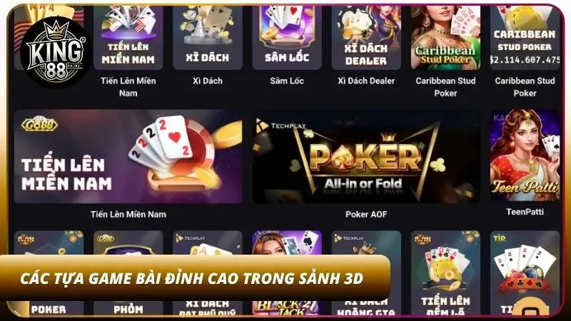 Những game bài nổi bật luôn thu hút lượng người tham gia lớn