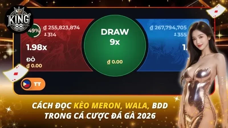 Cách Đọc Kèo Meron, Wala, BDD Trong cá Cược Đá Gà 2026