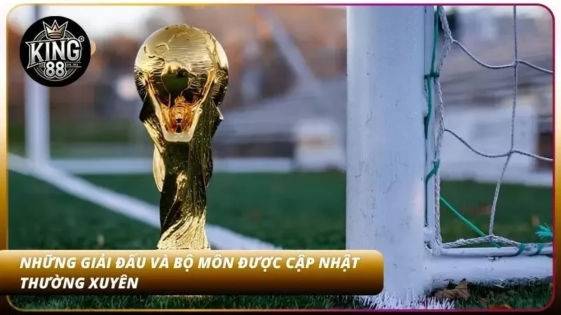Lịch thi đấu được bổ sung liên tục theo mùa giải trong năm