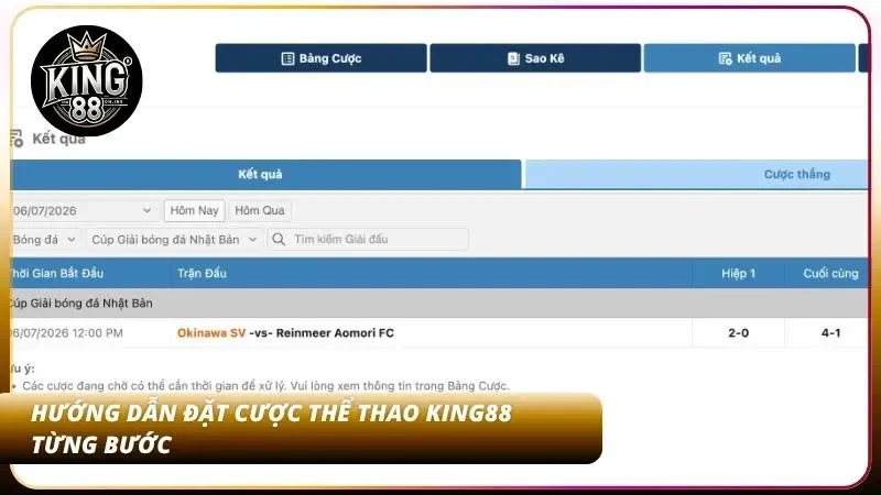 Phiếu đặt cược hiển thị rõ thông tin và mức tiền xác nhận