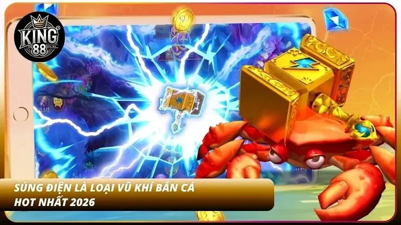 Các Loại Vũ Khí Bắn Cá – Bom, Lưới, Đại Bác, Súng Điện 4 Súng điện cực hot được nhiều người dùng